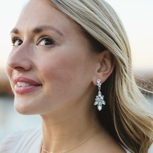Dareth Colburn drop crystal earrings